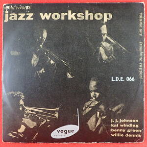 1円開始★神洗浄【家宝級レア★幻のUK盤★10インチ★UK完オリ準美盤 VOGUE FLAT】★J.J.JOHNSON+KAI WINDING/JAZZ WORKSHOP CHARLIE MINGUS