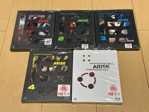 [Blu-ray] 攻殻機動隊 ARISE GHOST IN THE SHELL 1～4巻 + 攻殻機動隊 ARISE PYROPHORIC CULT 計5巻セット 中古