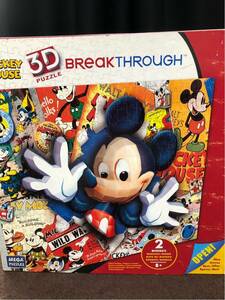 Disney、3Dパズル、BREAK THROUGH、ディズニー、3Dパズル、ミッキーマウス、内袋未開封品、希少品