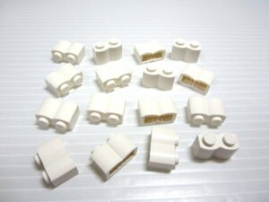 レゴ★未使用！白色の丸太型パーツ１６点セット（１×２）