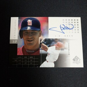 2000 SP Authentic J.D. Drew Auto