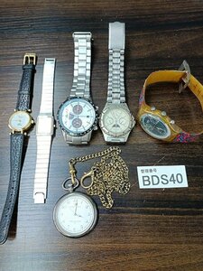 BDS40　腕時計　懐中時計　部品取り　ジャンク品　おまとめ6点　BURBERRY　CITIZENシチズン　など