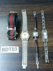 BDT3　腕時計　部品取り　ジャンク品　おまとめ4点　GUCCI　グッチ