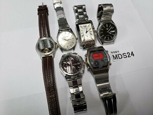 MDS24　ジャンク品　時計　腕時計　おまとめ　部品取り　タケオキクチ　CITIZEN　WIRED　SEIKO　EMPORIOARMANI　