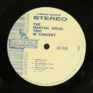 【US-ORIG.LP】Martial Solal Trio/In Concert(並品,Promo,1963,ピアノトリオ)の画像3