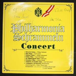 【墺盤LP】フィルハルモニア・シュランメルン/Concert(並良,サイン,優秀録音,長岡鉄男外盤A級 103,Alpha Music,Philharmonia Schrammeln)