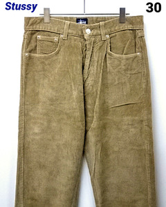 30【Stussy Corduroy Pants Beige ステューシー コーデュロイ パンツ MADE IN USA MADE IN U.S.A. OLD 90s 90's オールド】