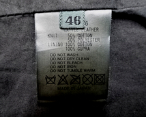 46【The Viridi-anne Hood Leather Jacket VI-601-6 NAVY CATTLE LEATHER ザ・ヴィリジアン フード レザージャケット レザーパーカー】_画像9