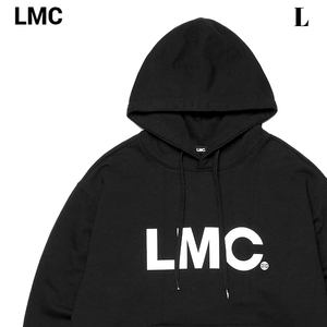 L 新品【LMC BASIC OG HOODIE BLACK エルエムシー ベーシック フーディー ロゴ パーカー 韓国 韓流 メンズ レディース ユニセックス】