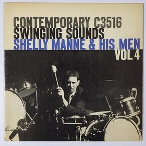 ★Shelly Manne & His Men★Vol. 4 Swinging Sounds US-CONTEMPORARY C 3516 (mono) 廃盤LP !!!