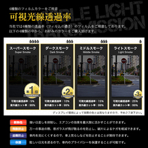 カーフィルム ライトスモーク カット済み リアセット イスト NCP110 NCP115 ZSP110 ハイマウント有 ガラスフィルム■F1192-LS_画像4