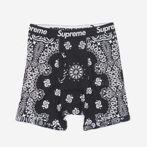 新品★ノベルティ付★Supreme / Hanes Bandana Boxer Briefs 2Pack Black★シュプリーム ヘインズ バンダナ ボクサー ブリーフ 2パック★L_画像2