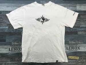 〈送料280円〉T&C SURF タウンアンドカントリー メンズ 両面ラメロゴプリント 半袖Tシャツ M 白