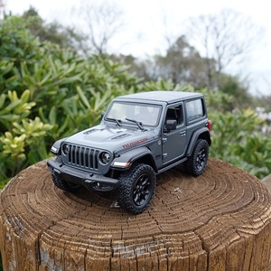 【送料350円】ＪＥＥＰ ＲＡＮＧＬＥＲ ミニカー 幌あり ジープ・ラングラー シボレー アメ車 ガンメタ(生産終了）