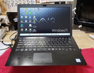 ★お勧め品 格安　全国の送料無料★ YouTubeのダウンロード保存アプリ付属、解説画像付 VAIO i5-7200U 8GB 256GB Windows11Pro最新ver.23H2