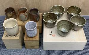 1円〜 萩焼 備前焼 など 湯呑 まとめ売り 茶道 茶事 天龍山 陶正園 創作陶器 伝統工芸品