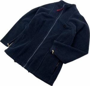 Jack Wolfskin ☆ ベーシック◎ ダークネイビー フリース ジャケット レディース L相当 アウトドア キャンプ ジャックウルフスキン■BM67