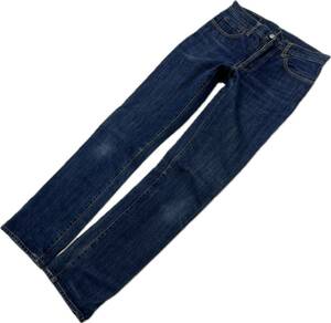 JOHNBULL * природа . текстура (ткани) * Denim брюки тонкий распорка джинсы голубой индиго M American Casual Street б/у одежда Johnbull #Ja6920