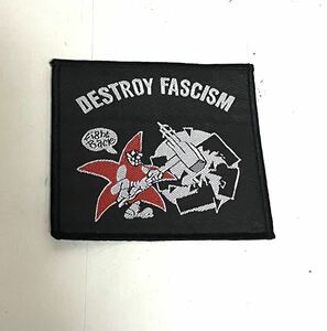 destroy fascism パッチ ワッペン punk hardcore パンク　ハードコア