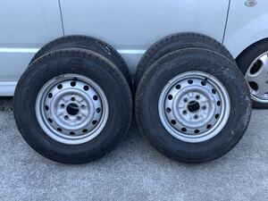 バネット(SK)用　タイヤホイール 185／80R 14 102/100M LT 5J-14 4本セット　ボンゴ.デリカにも！タイヤバリ山