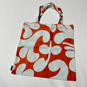 マリメッコ　トートバッグ　オレンジ　コットン marimekko コットンエコバッグ エコバッグ