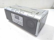 ♪SONY ソニー CFD-W77 ラジカセ シルバー CD ラジオ カセットコーダー ダブル カセットデッキ プレーヤー 2008年製 A121208E @80♪_画像1