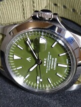 JOURNAL STANDARD　NAVAL　Watch　COMPANY　　カーキ文字盤 自動巻き　SEIKO セイコーN35　日本製_画像3