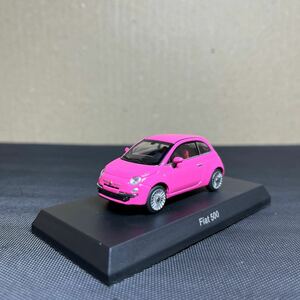 京商 1/64 フィアット　ミニカーコレクション　サークルKサンクス　オンラインバージョン　FIAT500 ピンク