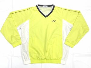 7* Yonex * long sleeve shirt *M size * used * yellow * warm-up * nylon cloth * cardigan *