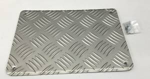  unused goods heat plate foot plate aluminium plate four square shape gray silver 