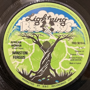 ★即決 7インチ Winston Fergus / African Woman tro9010 re11777 英オリジナル、2曲入り7インチ 