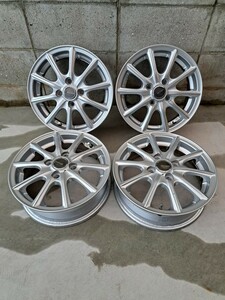 美品　ブリジストン　エコフォルム　14×4.5J＋42　PCD100　4穴　アルミホイール　軽自動車全般　夏用　冬用　スタッドレス　ラジアル　