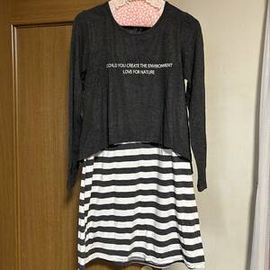 te* Angel Love long sleeve tunic /160cm piling put on manner 