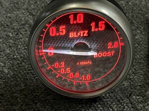  Blitz MD mirror Drive machine boost meter - boost controller 60 pie red MIRROR DRIVE TURBO BOOST