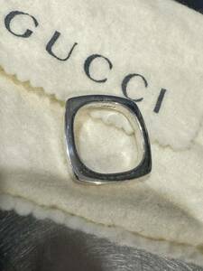 GUCC グッチ　シルバーリング　指輪 直径 １.６　15-16号サイズ