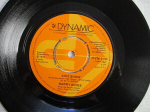 BARRY BIGGS 7！SIDE SHOW, I'LL BE BACK, UK 7インチ EP 45, 美盤