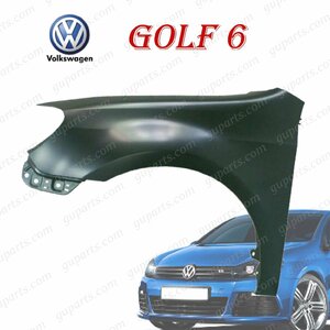 Volkswagen Golf 6 1K 1KCTH 1KCAX 1KCBZ 1KCDL 1KCAV 1KCCZ 1KCDLF 1KCTHK 1KCAVK 2009~2014 передний левое крыло дыра нет 5K6821021B