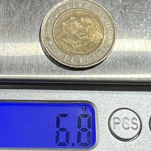 トルコ 2012 50クルス 外国コイン バイメタル硬貨 アンティーク 流通/現状品 送84 同梱可の画像3