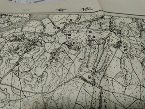 佐倉　　千葉県　古地図　 地形図　資料　41×51cm　明治36年測図　昭和29年印刷発行　　　　B2311