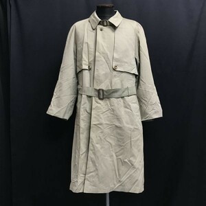 ランバン/LANVIN★ウエストベルト付き/ステンカラーコート【R46-44/メンズM/ライトカーキ/light khaki/beige】スプリング/jacket◆pBH388