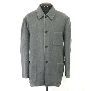 日本製★バーニーズニューヨーク/BARNEYS NEW YORK Golf★ステンカラーコート【50/メンズL/グレー/gray】Coat/Jacket/Jumper◆pBH429