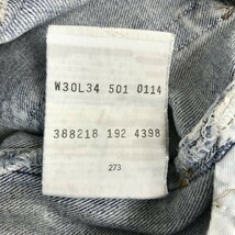 リーバイス/Levis★501-0114/ボタン裏273/ポーランド工場製/90s?★デニムパンツ【メンズW30 L34/股下85cm】JEANS/Pants/Trousers◆pBH444_画像5