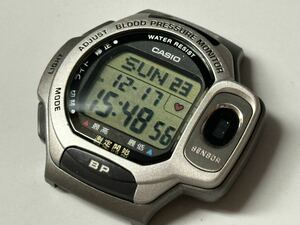 1円〜☆CASIO カシオ 血圧計付き腕時計 BLOOD PRESSURE MONITOR デジタル BP-1B クォーツ メンズ腕時計 動作品