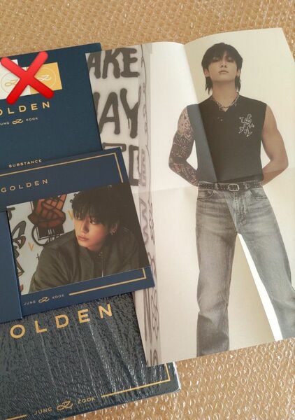 JUNGKOOK Solo Album 'GOLDEN' SUBSTANCE ver. ポスター＆ポストカード