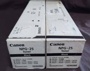 【WS3247】Canon NPG-25 ブラック 9629A00［AA］純正トナー 2本