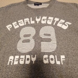 PEARLYGATES 霜降グレー 半袖スウェットTシャツサイズM〜Lヴィンテージビンテージ古着検）Championチャンピオンマッコイズ風の画像2