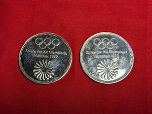 希少　ミュンヘンオリンピック　銀貨　純銀 コイン メダル　1972年純銀　記念メダル プルーフメダル 