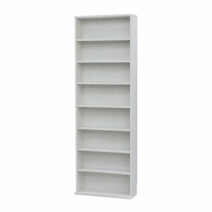  comics rack thin type high capacity width 60cm height 180cm white Manga Bunko book@ storage open rack open shelf wooden shelves color box 