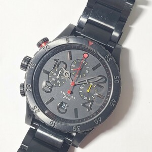 CM38LL NIXON ニクソン 48-20 クロノ CHRONO クロノグラフ 腕時計 メンズウォッチ ブラック 20気圧防水 ハイスペック BLACK/ MULTI 