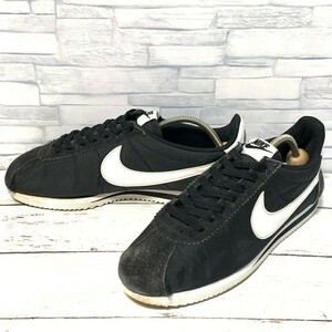 R5122bE NIKE ナイキ スニーカー ブラック×ホワイト メンズ サイズ27.5cm CLASSIC CORTEZ NYLON クラシックコルテッツナイロン 